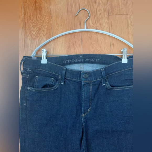 Citizens Of Humanity LA ‘Ava’ Low Rise Straight‎ Leg Sz 32 Dark Wash - Picture 12 of 15